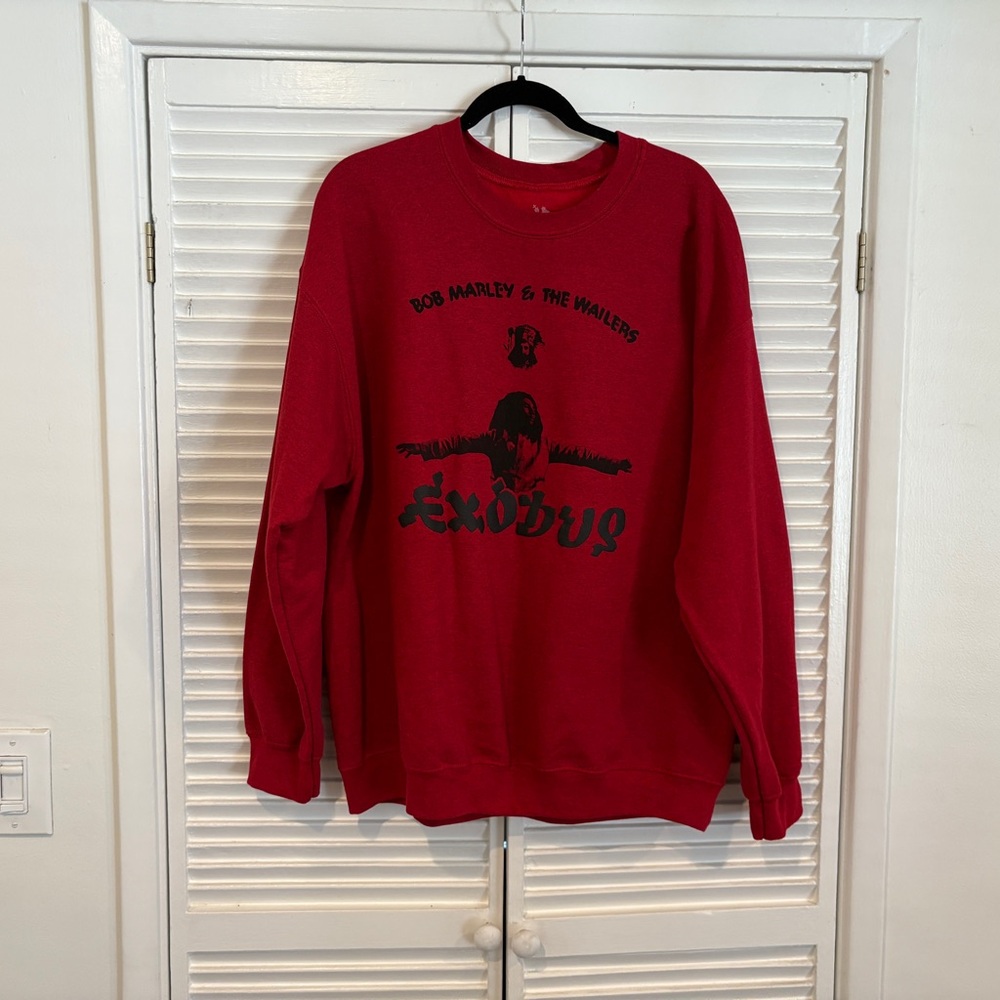 Bob Marley / Exodus Red Crewneck Sweater